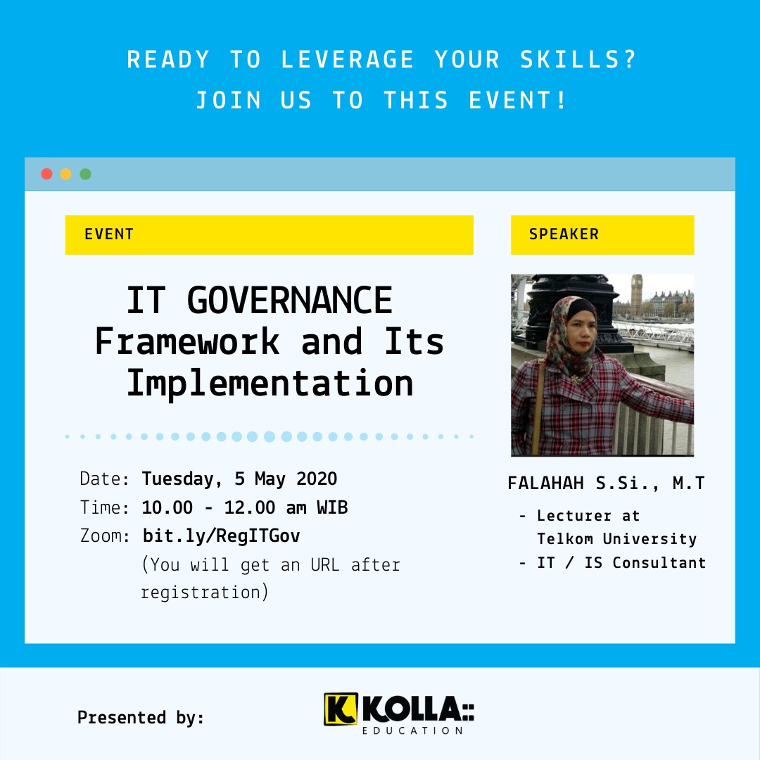 Eflyer Kolla Webinar IT Governance: Framework and Its Implementation